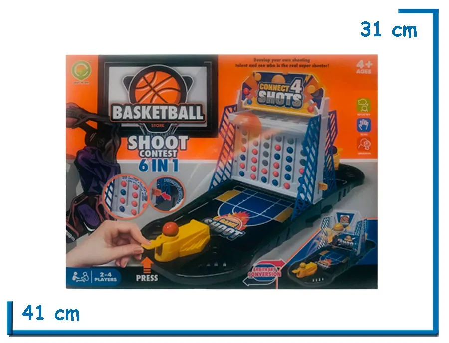 BASKETBALL STORE SHOOT CONTEST 6 IN 1 JUEGO DE PUNTERIA
