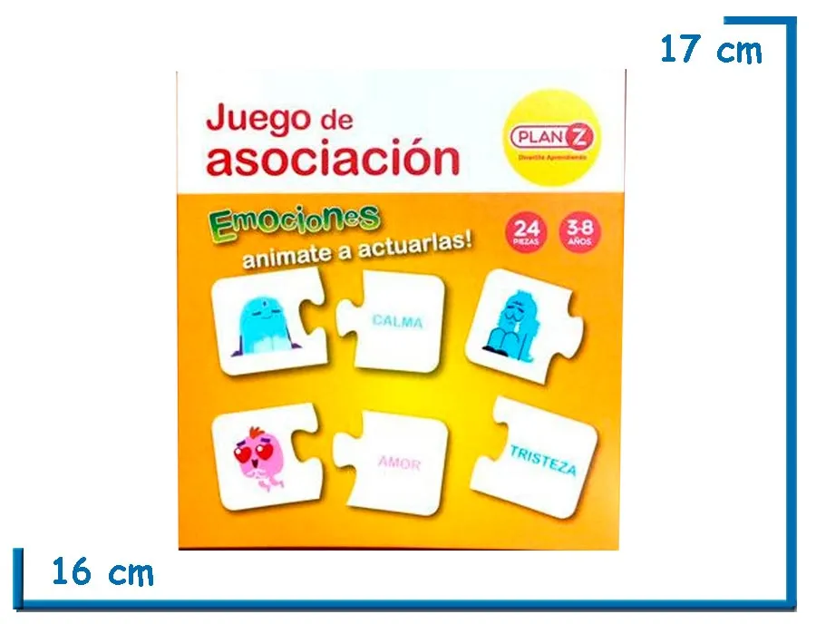 JUEGO DE ASOCIACION EMOCIONES X 24PZS