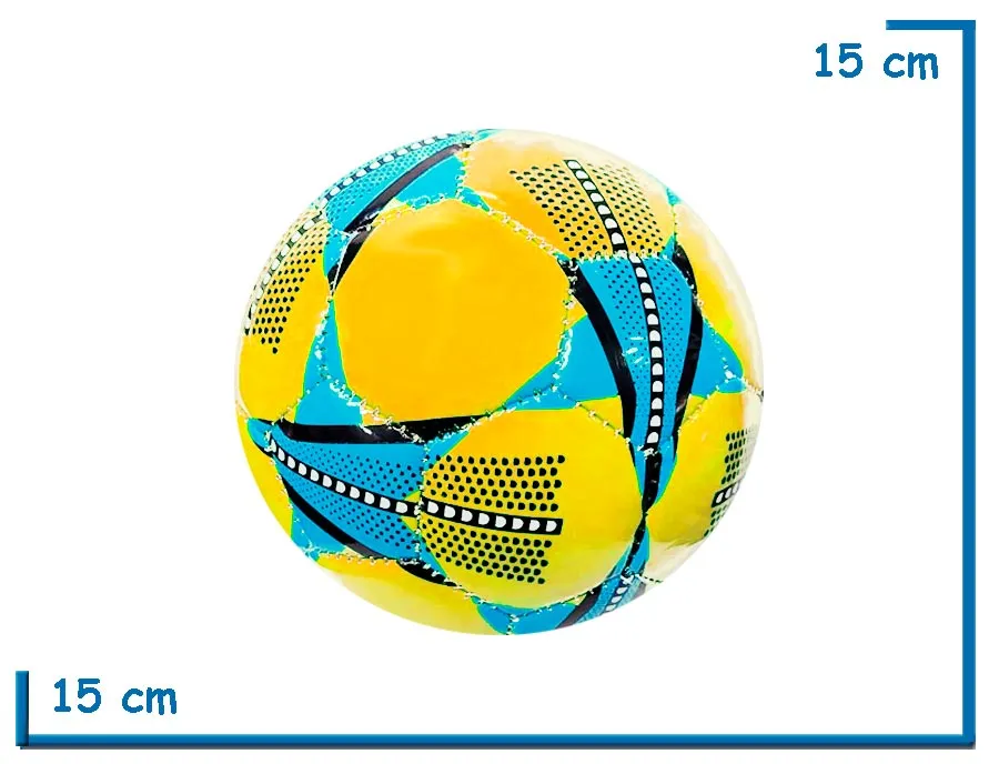 PELOTA DE FUTBOL Nø2 AMARILLA CON ESTRELLAS