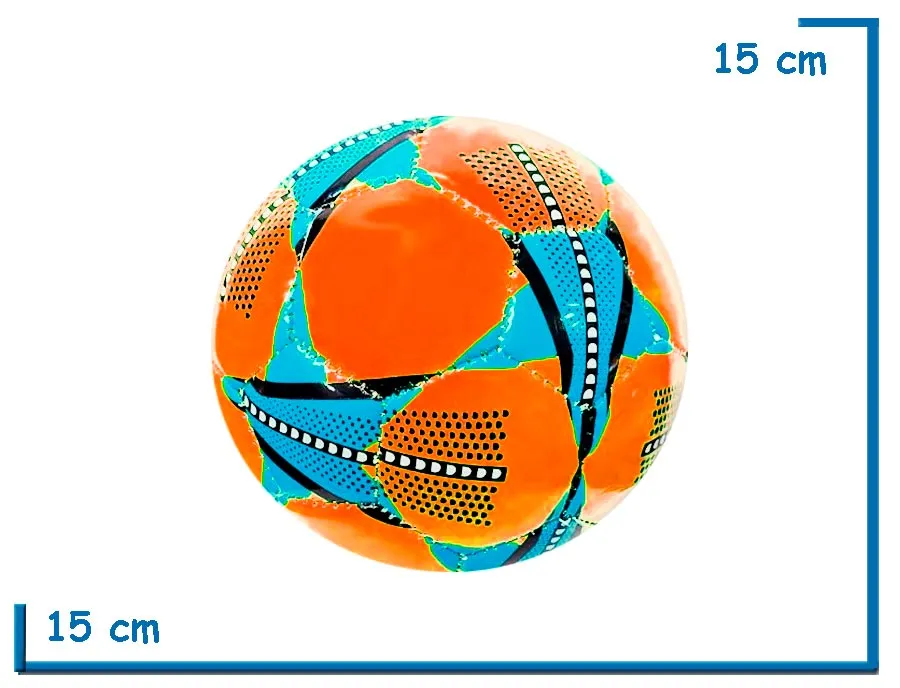 PELOTA DE FUTBOL Nø2 NARANJA CON ESTRELLAS