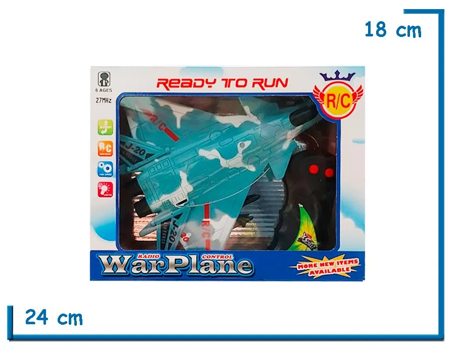 WAR PLANE AVION CELESTE RC