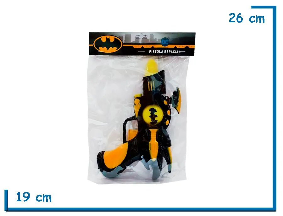 PISTOLA ESPACIAL CHICA BATMAN EN BOLSA