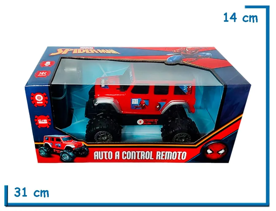 SPIDER-MAN JEEP ROJO RC
