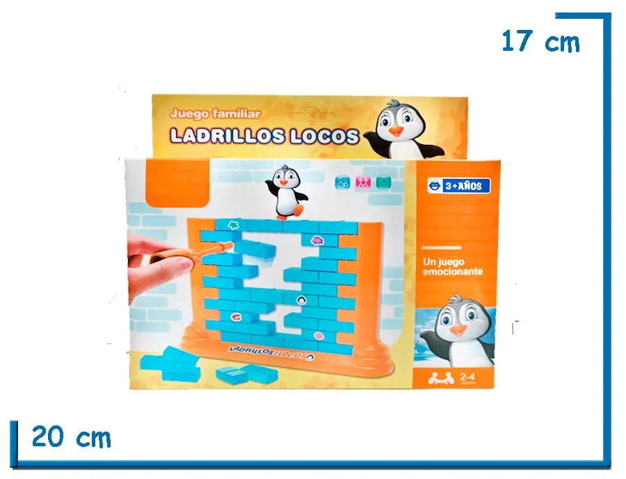 JUEGO FAMILIAR LADRILLOS LOCOS PINGINO