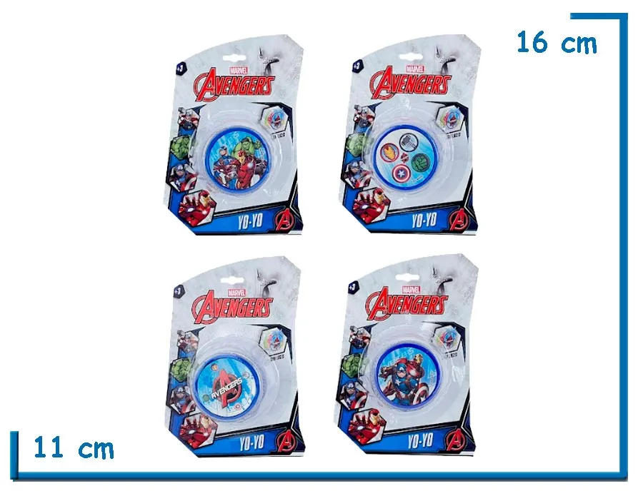 AVENGERS YO-YO AZUL SURTIDO EN BLISTER