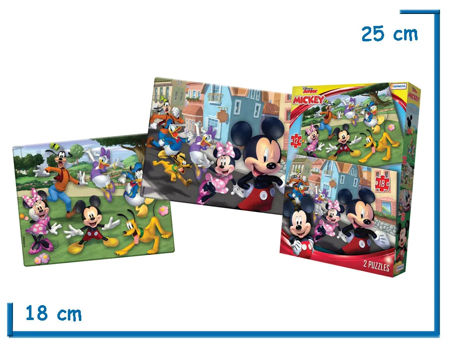 MICKEY 2 PUZZLES 12 Y 18 PZS