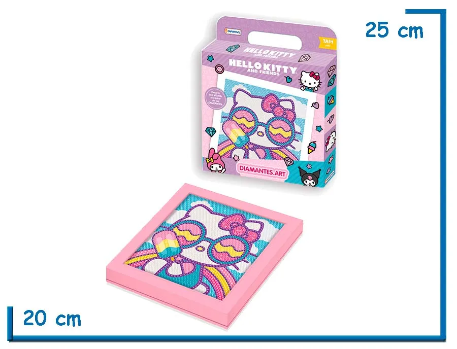 HELLO KITTY AND FRIENDS KITTY DIAMONDS ART