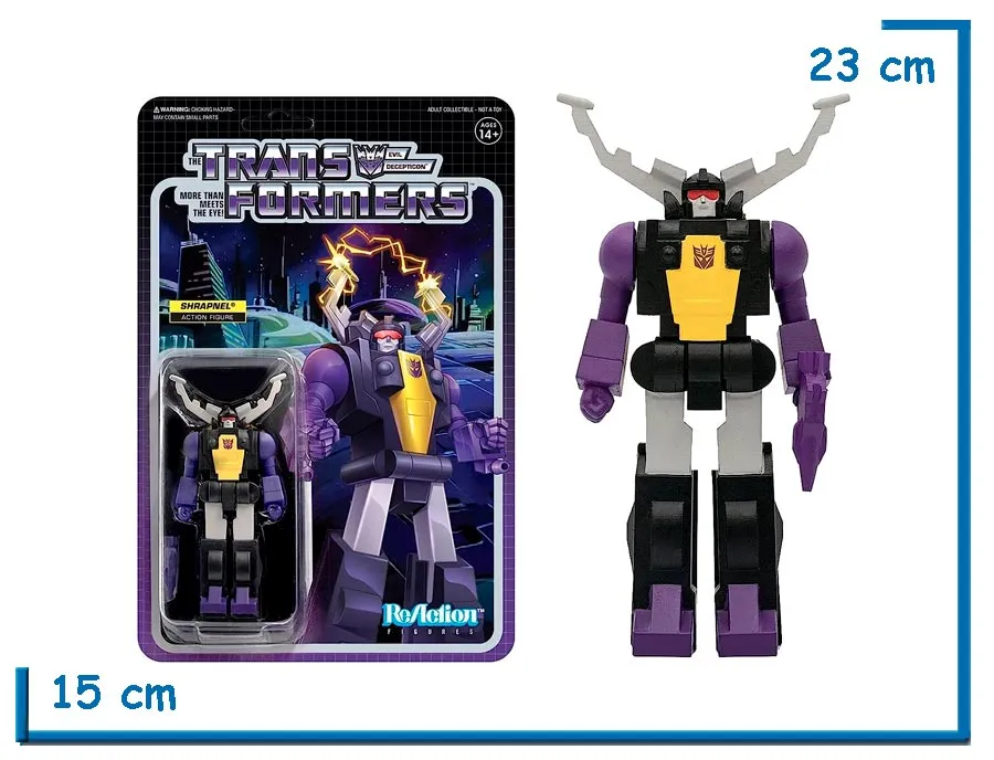 SUPER 7 REACTION SHRAPNEL TRANSFORMERS