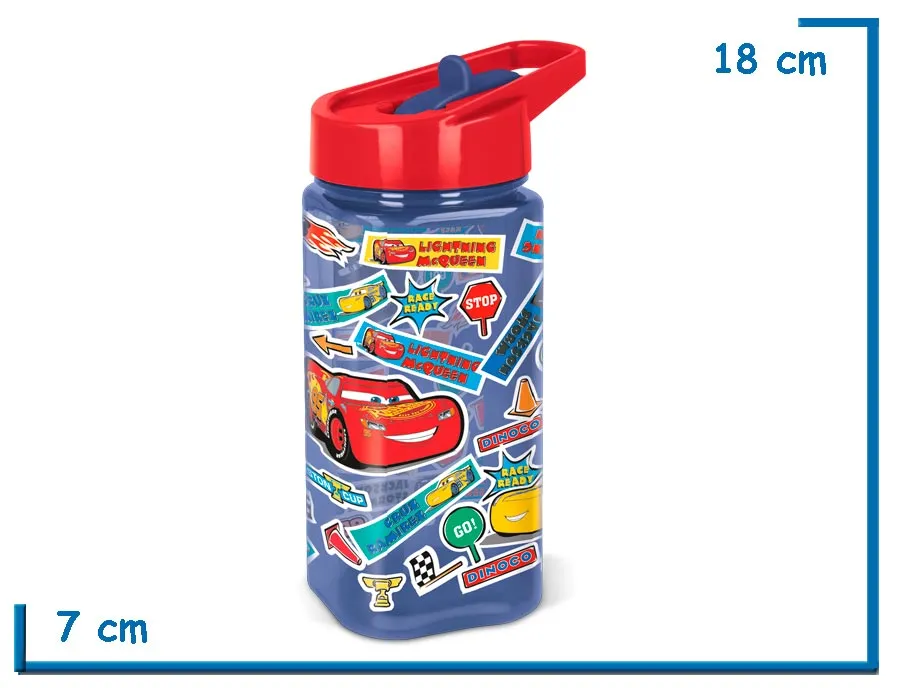CARS BOTELLA 510 ML SQUARE WATER