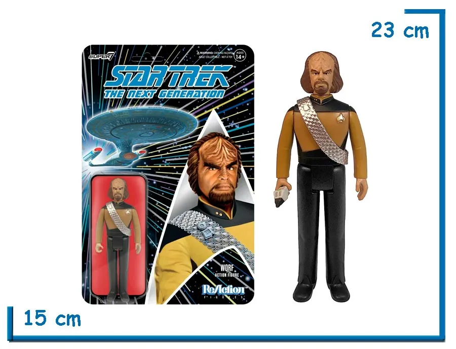 SUPER 7 REACTION WORF STAR TREK TNG