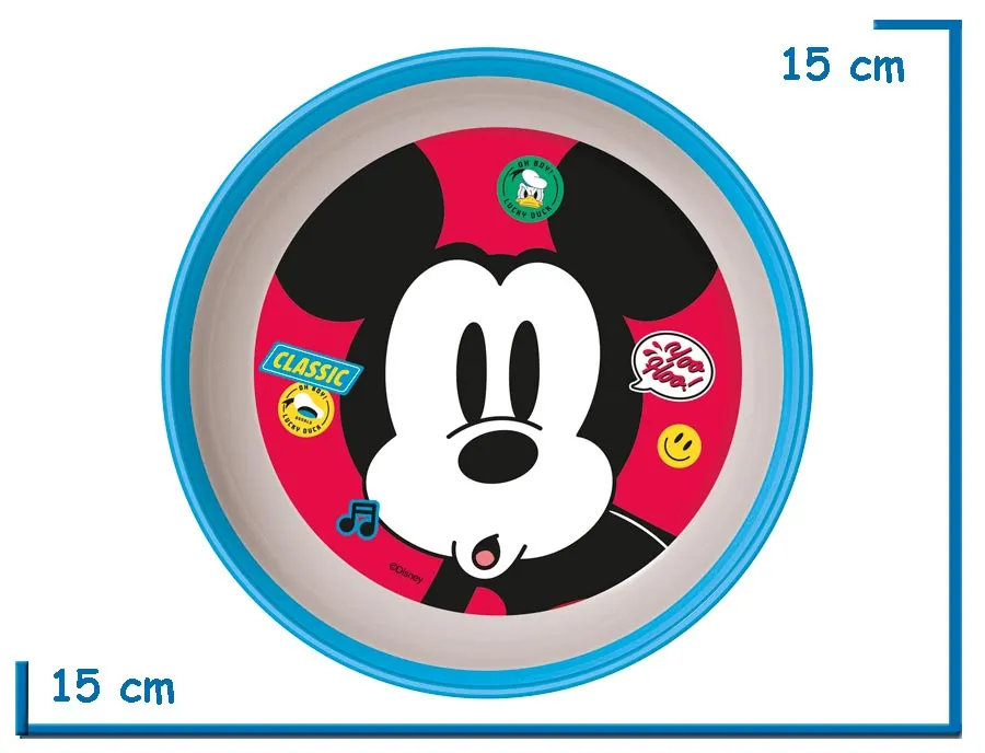 MICKEY MOUSE BOWL BICOLOR NON-SLIP PREMIUM