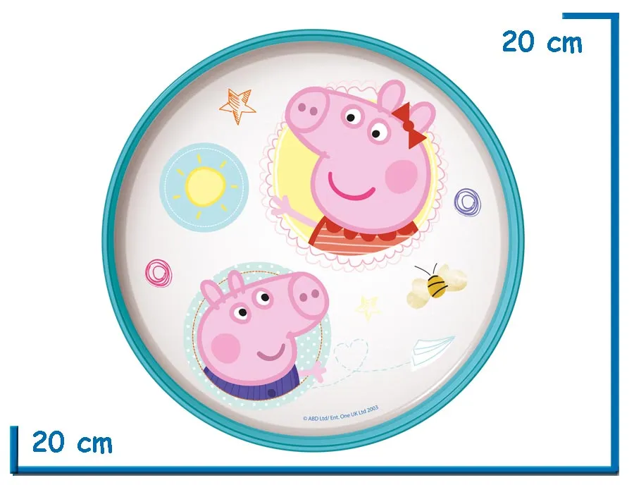 PEPPA PIG PLATO BICOLOR NON-SLIP PREMIUM