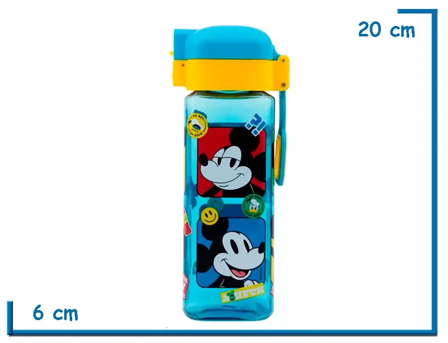 MICKEY MOUSE BOTELLA SAFETY LOCK SQUARE ECOZEN 550ML