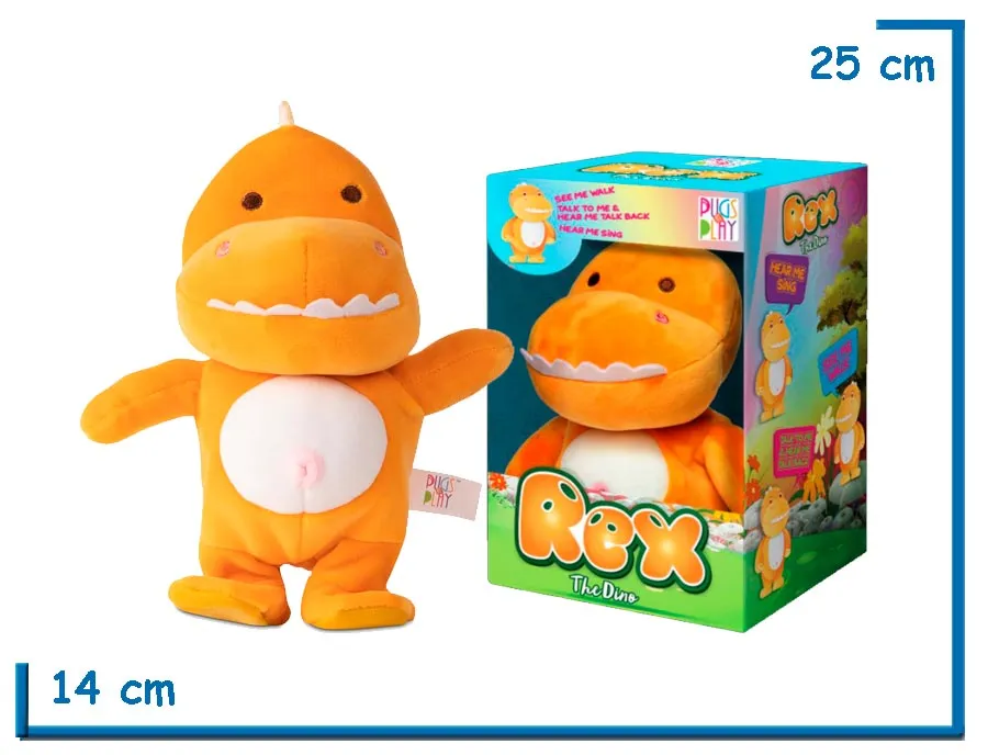 2X1 PUGS AT PLAY REX DINO CON MOVIMIENTO Y SONIDO