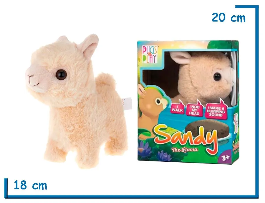2X1 PUGS AT PLAY SANDY THE LLAMA CON MOVIMIENTO Y SONIDO