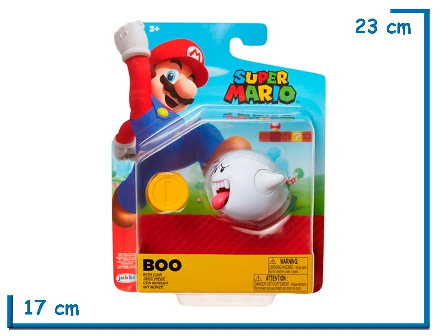 2X1 JAKKS SUPER MARIO BROS BOO FIGURA 10CM