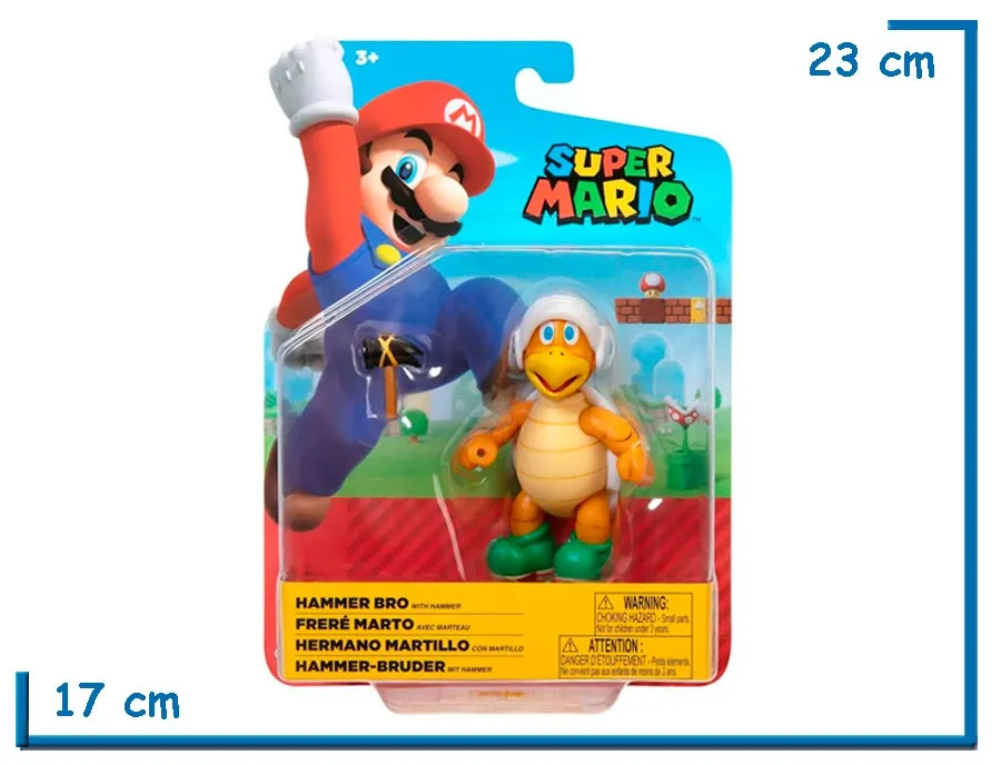 2X1 JAKKS SUPER MARIO BROS HAMMER BRO FIGURA 10CM