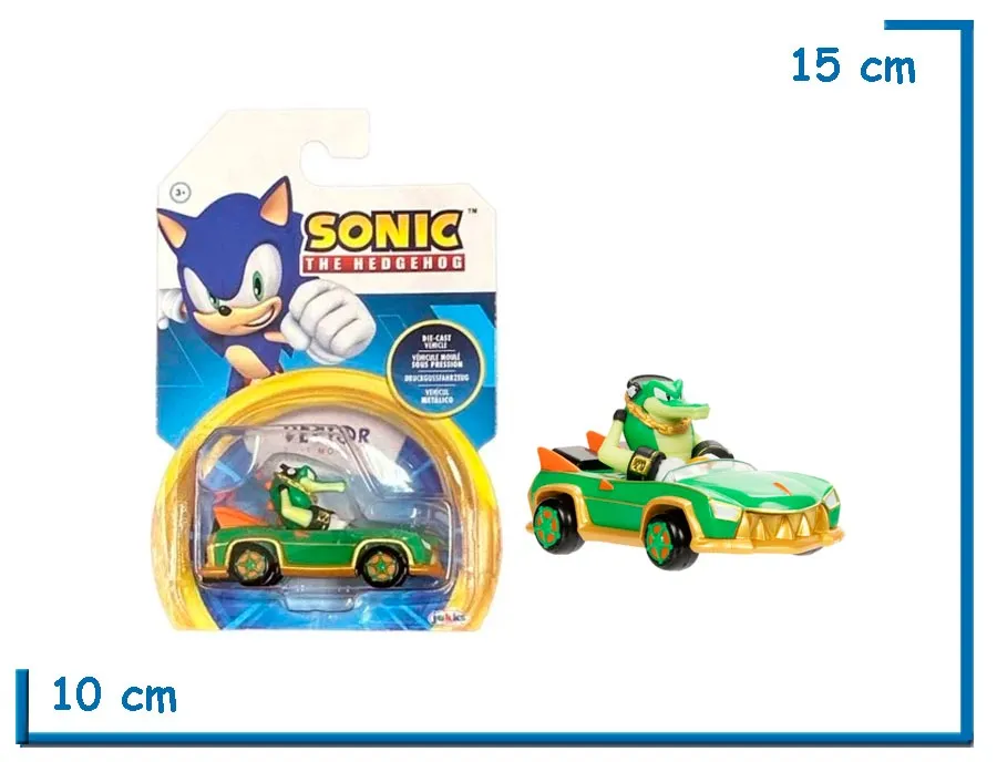 2X1 JAKKS VECTOR RACER DIE CAST 1.64 SONIC