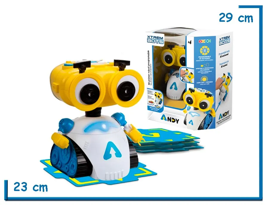 XTREM BOTS ANDY MI PRIMER ROBOT PROGRAMABLE CON SONIDO