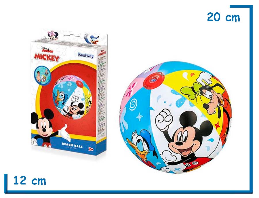 BESTWAY PELOTA MICKEY Y SUS AMIGOS 51CM