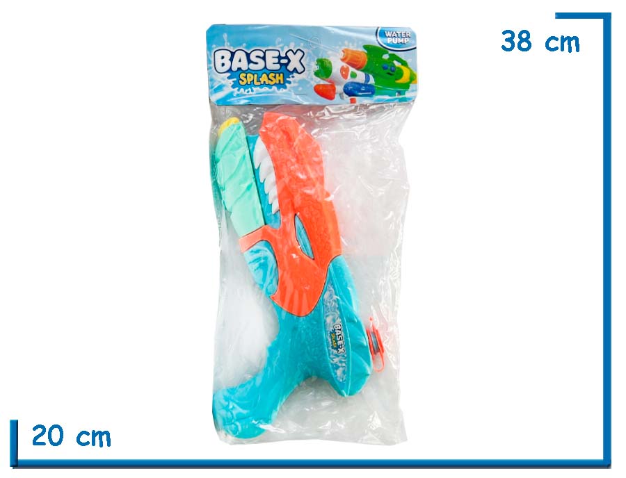 BASE-X SPLASH PISTOLA DE AGUA DINOSAURIO EN BOLSA