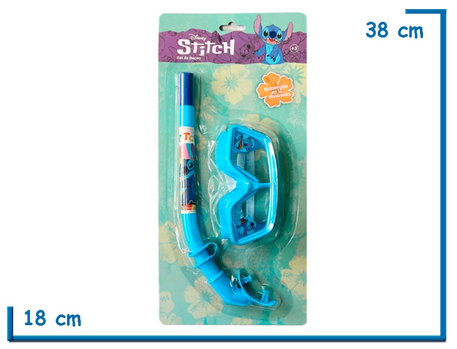 STITCH SET DE BUCEO CELESTE EN BLISTER