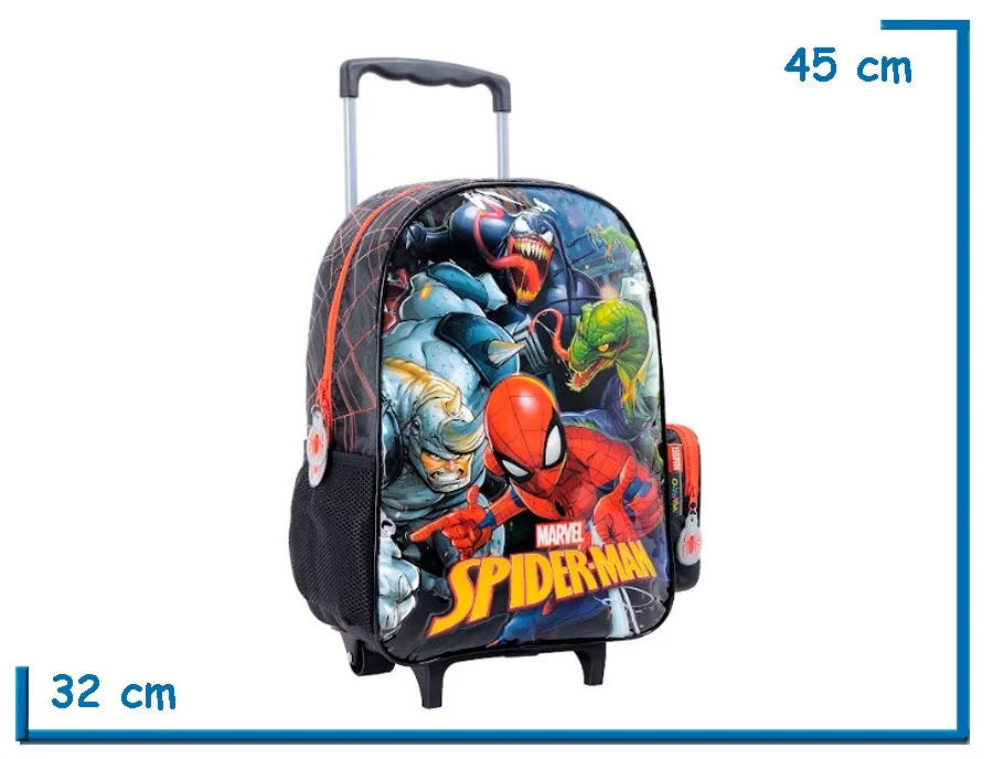 MOCHILA CARRO 16'' SPIDER-MAN VILLANOS