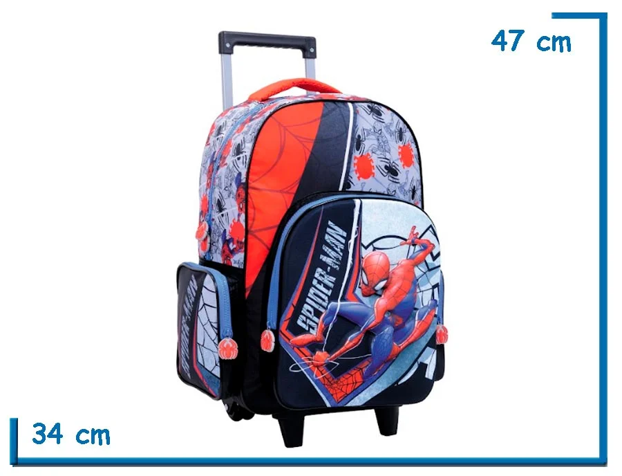 MOCHILA CARRO 18'' SPIDER-MAN ARA¥AS RELIEVE