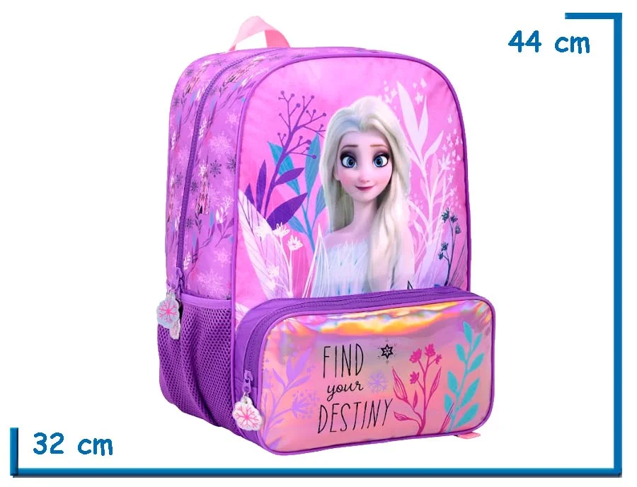 MOCHILA ESPALDA 17" FROZEN LILA FIND YOUR DESTINY