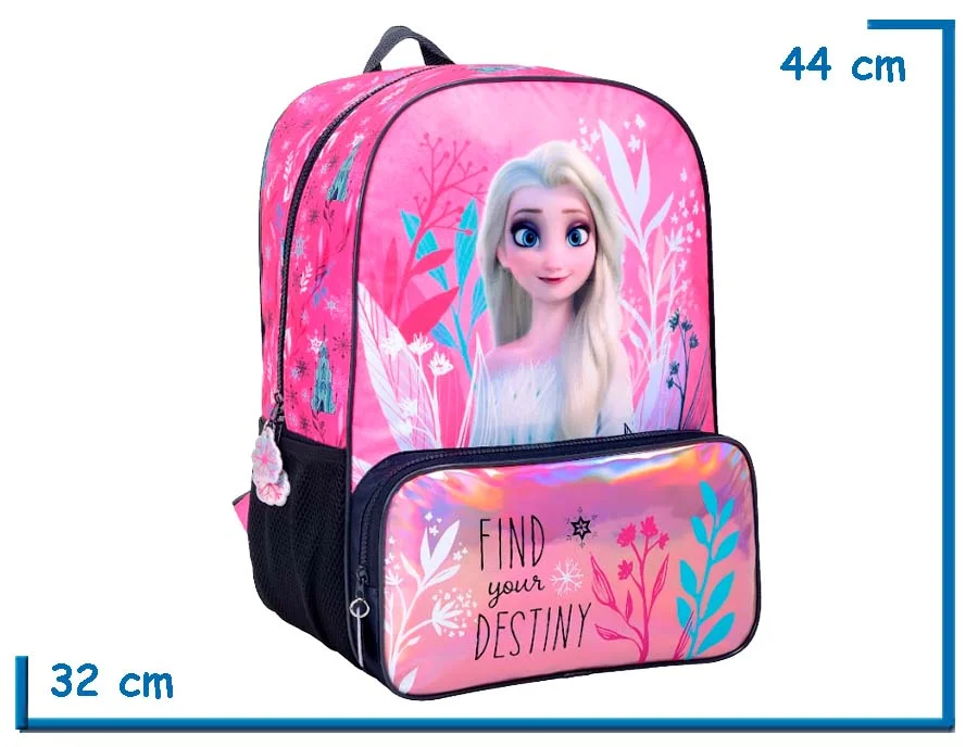MOCHILA ESPALDA 17" FROZEN NEGRA FIND YOUR DESTINY