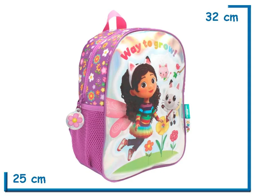 MOCHILA ESPALDA 12" GABBYS DOLLHOUSE VIOLETA WAY TO GROW (WA11785V)