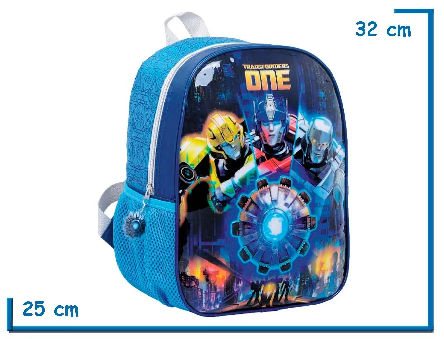 MOCHILA ESPALDA 12" TRANSFORMERS CELESTE ONE