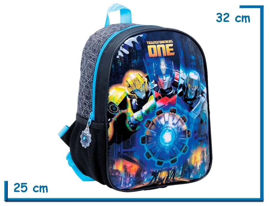 MOCHILA ESPALDA 12" TRANSFORMERS NEGRA ONE