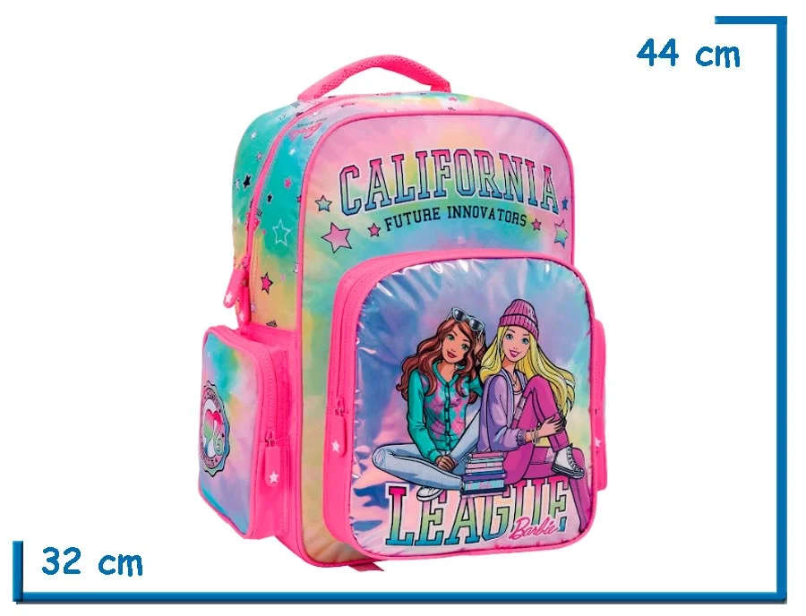 MOCHILA ESPALDA 17'' BARBIE ROSA CALIFORNIA (WA11651R)