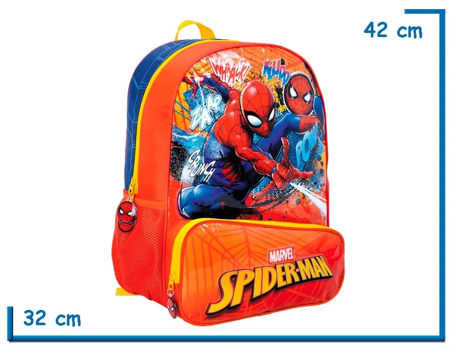 MOCHILA ESPALDA 16" SPIDER-MAN ROJA POW