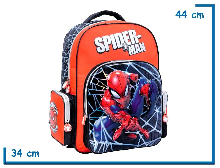 MOCHILA ESPALDA 18" SPIDER-MAN ROJA TO THE RESCUE