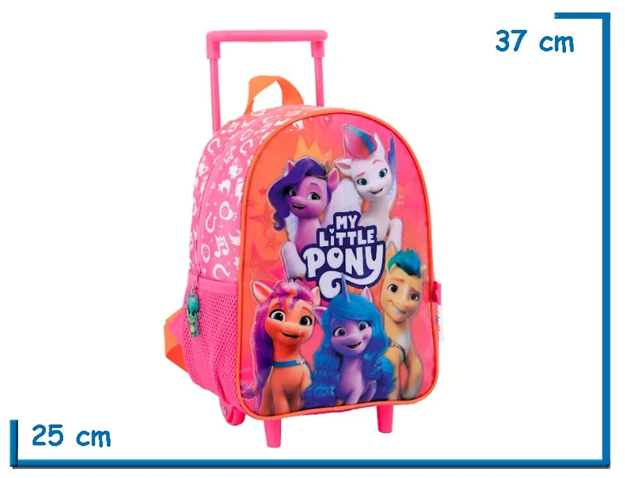 MOCHILA CARRO 12'' MY LITTLE PONY ROSA GRUPO (WA73201R)