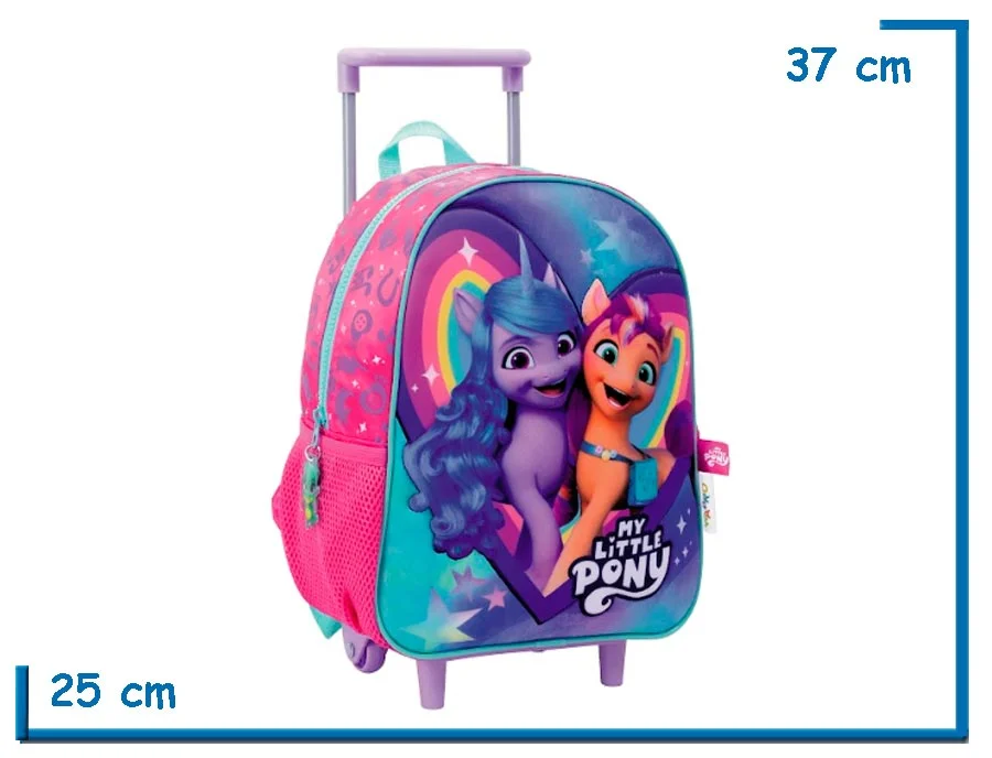 MOCHILA CARRO 12'' MY LITTLE PONY ROSA CORAZON (WA73205R)