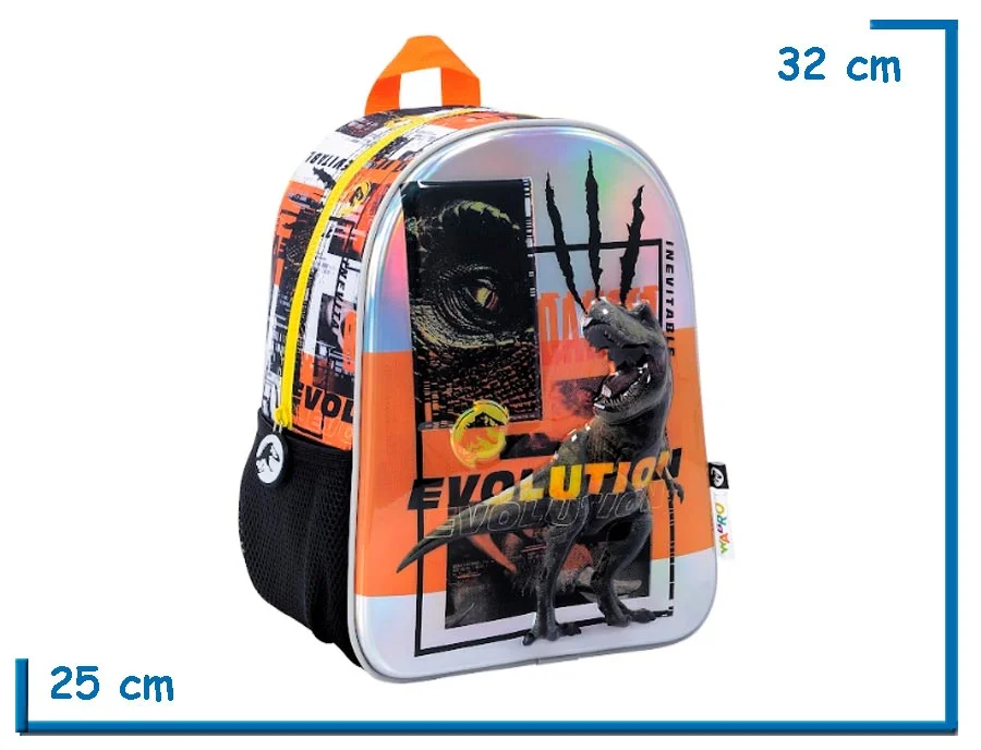 MOCHILA ESPALDA 12'' JURASSIC WORLD EVOLUTION RELIEVE (WA77125)