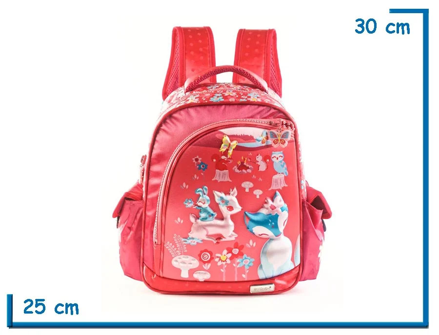 MOCHILA ESPALDA 13" KOOSHI ANIMALES SILVESTRES 3D