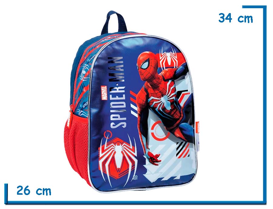 MOCHILA ESPALDA 13? SPIDER-MAN AZUL ADVANCED SUIT