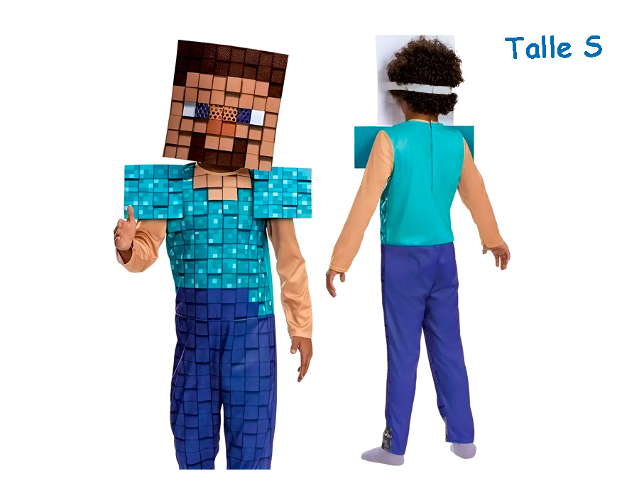DISFRAZ T.S STEVE MINECRAFT