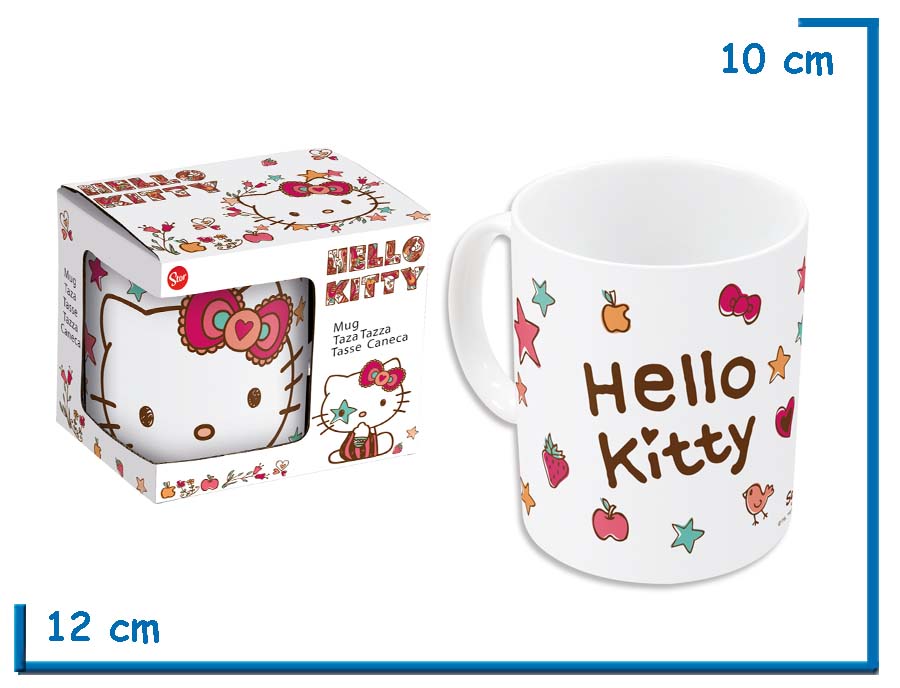 STOR HELLO KITTY CARA TAZA CERAMICA CLASICA EN CAJA 325ML