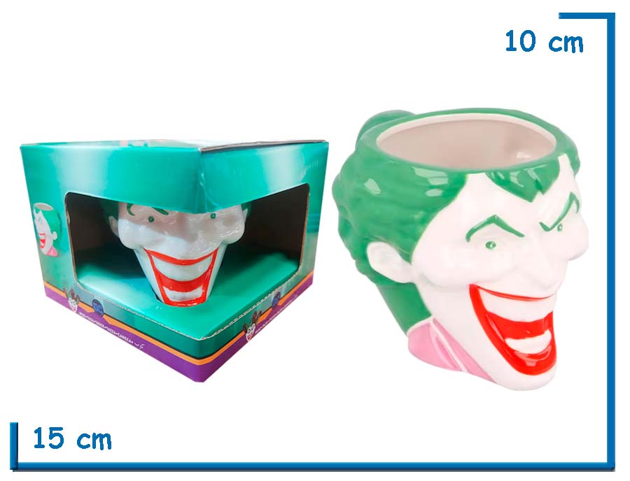 STOR THE JOKER DC 3D MUG TAZA CERAMICA EN CAJA