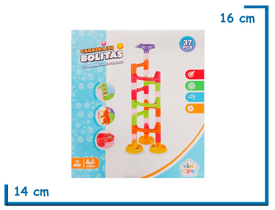 KIDS CLUB CARRERA DE BOLITAS 37 PZS
