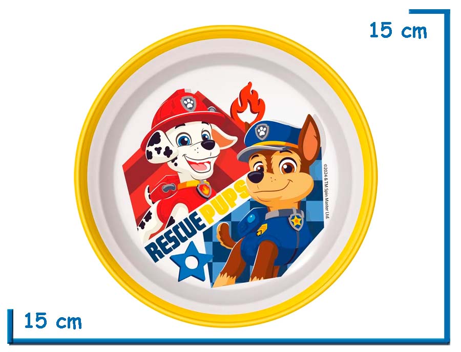 PAW PATROL CHASE BOWL BICOLOR NON-SLIP PREMIUM