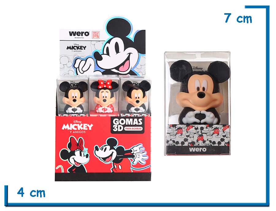 DISNEY MICKEY Y AMIGOS GOMA 3D MICKEY