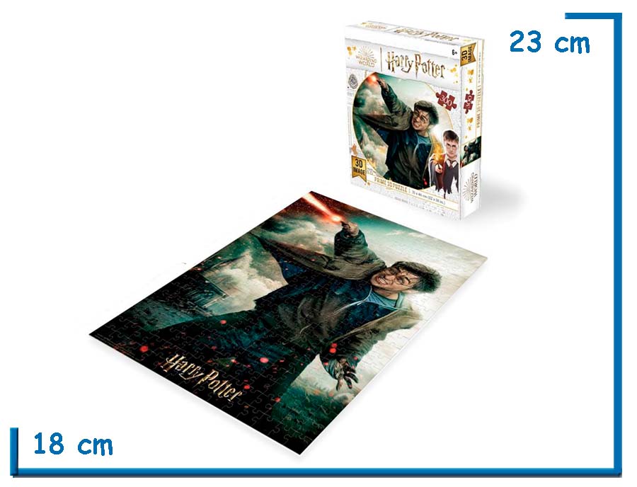 PRIME 3D PUZZLE X300 PZS HARRY POTTER HECHIZO LENTICULAR
