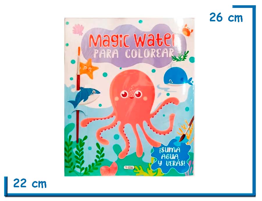 L.MAGIC WATER PARA COLOREAR PULPO CON PINCEL (EX PL0219)
