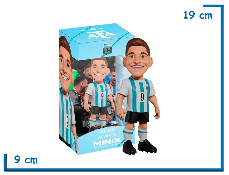 2X1 MINIX JULIAN ALVAREZ SELECCION ARGENTINA FIGURA DE VINILO